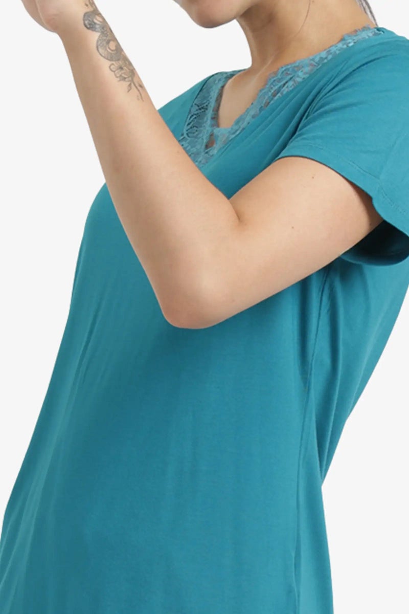 Carina Pyjama Set with Lace Edges - Image 4